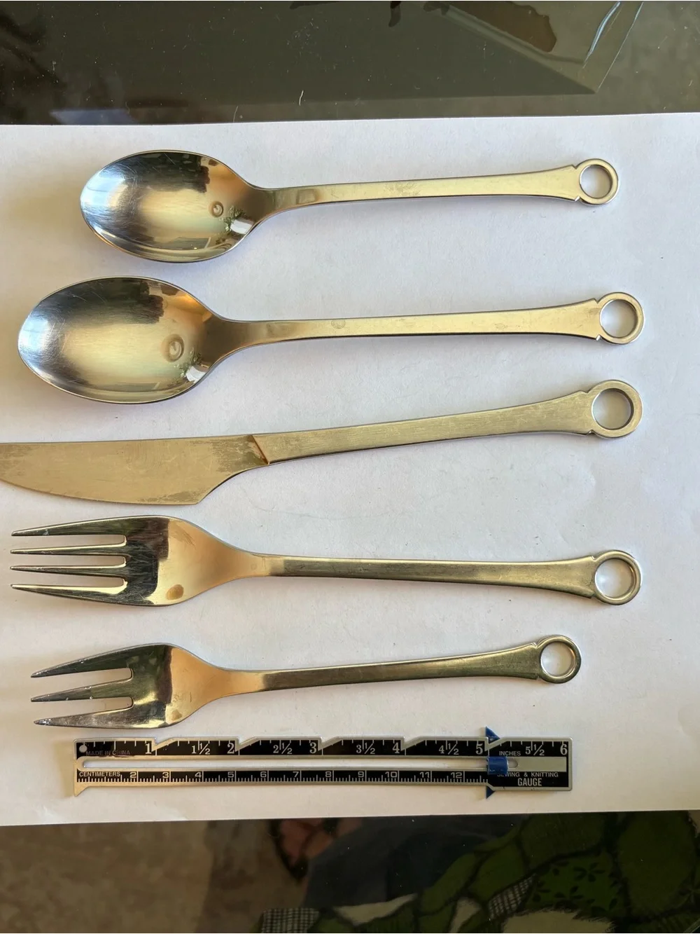 Vintage Danish Frigast Pantry Stainless Dinner Knife and Fork Set -